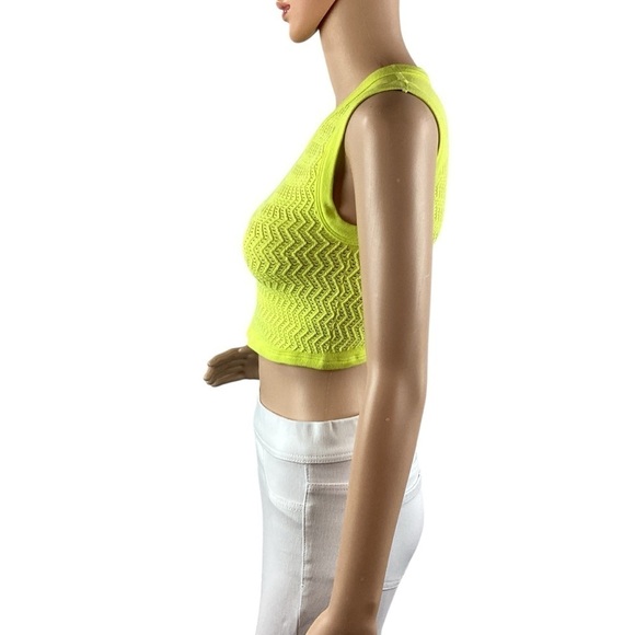 Free People FP Movement Free Throw Textured Muscle Tank Size XS/S Yellow - Picture 4 of 7